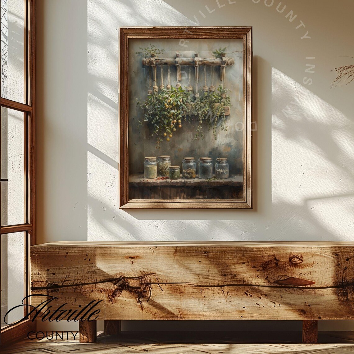 Dried Herbs Vintage Still Life Art Print - Image 3
