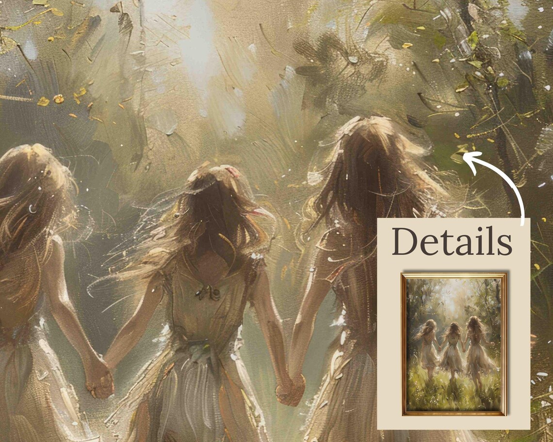 Forest Fairies Vintage Fairy Tale Art Print - Image 4