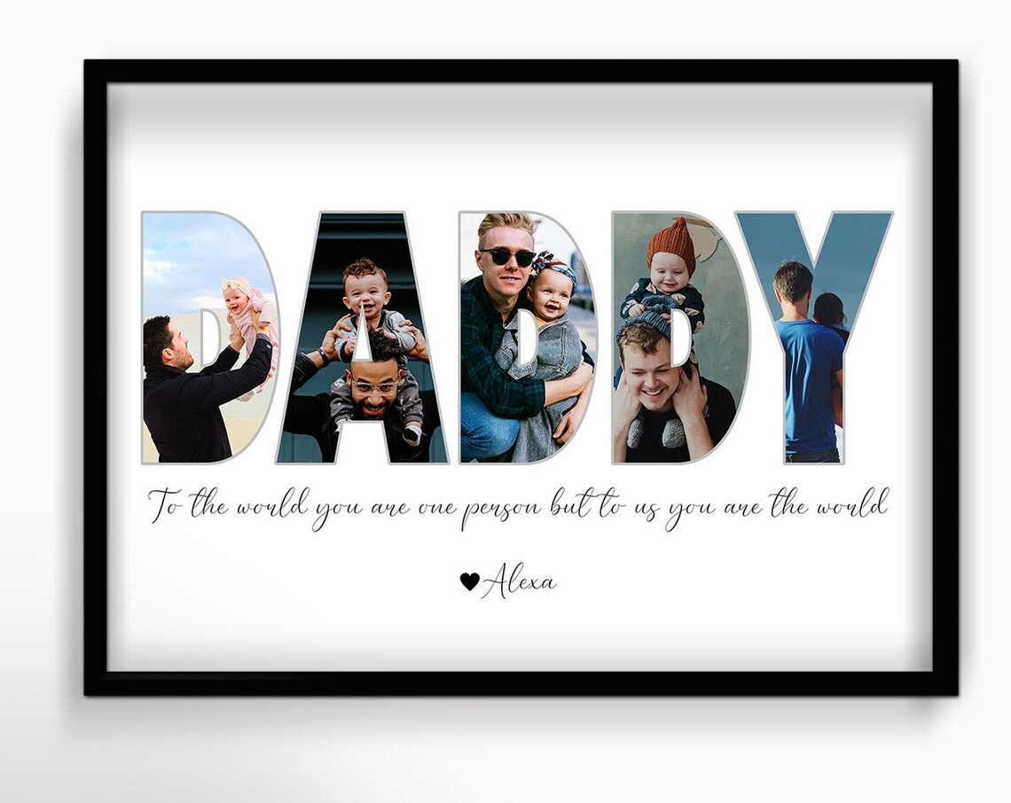 Daddy Photo Collage, Personalized Father's Gift - Image 5