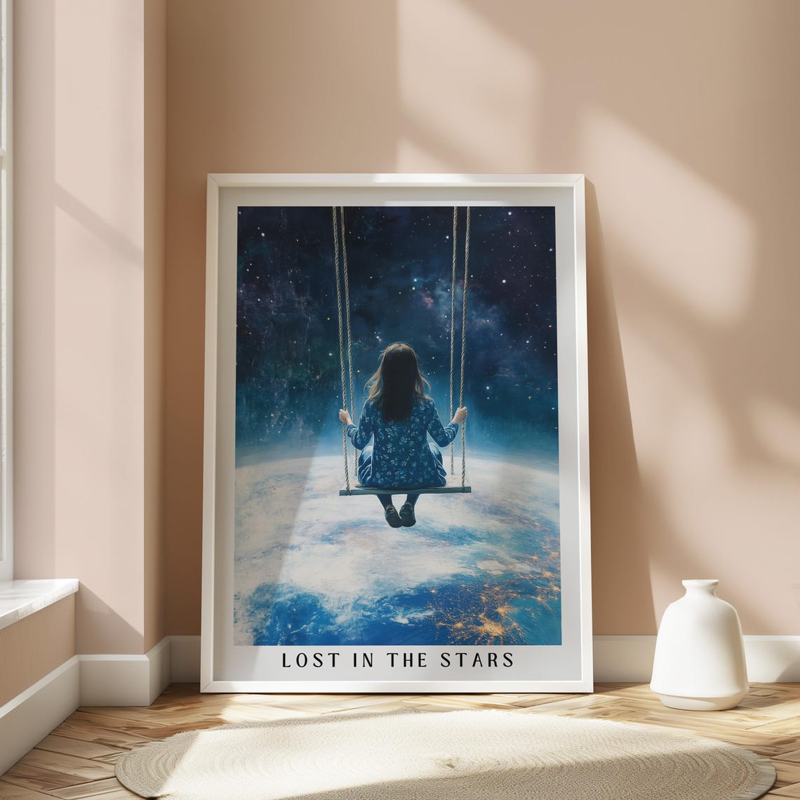 Dreamy Surreal Space Poster, Retro Cosmos Art Print - Image 2