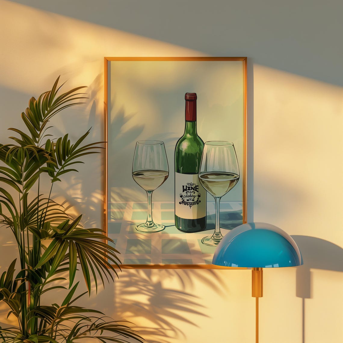 Fun Wine Contemporary Travel Poster - Image 2