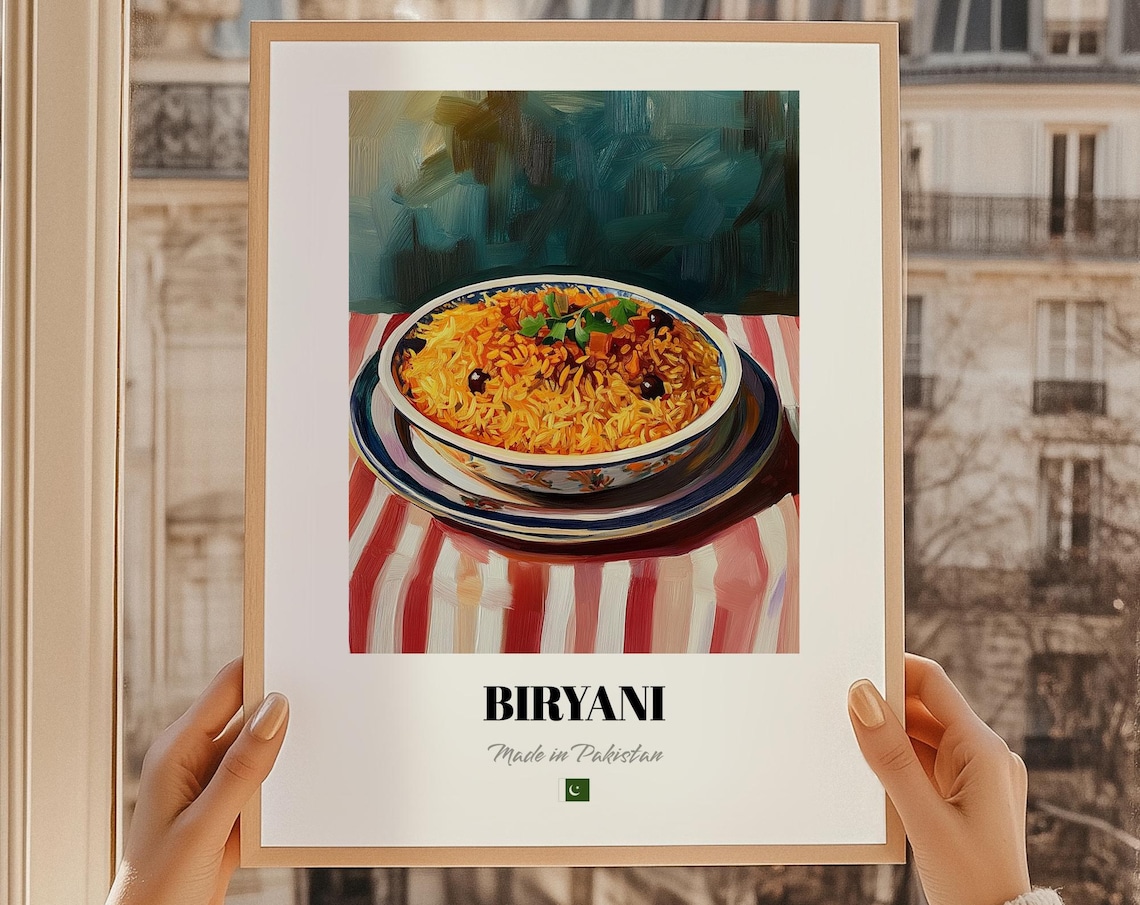 Biryani Pakistani Rice Dish Cuisine Decor Art Print