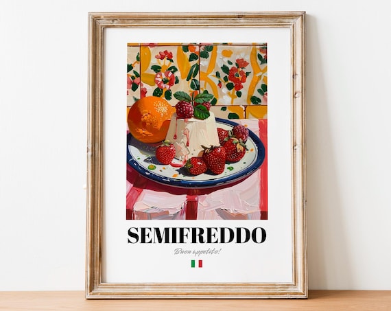 Semifreddo Wall Decor Frozen Mousse Art For Dessert Enthusiasts