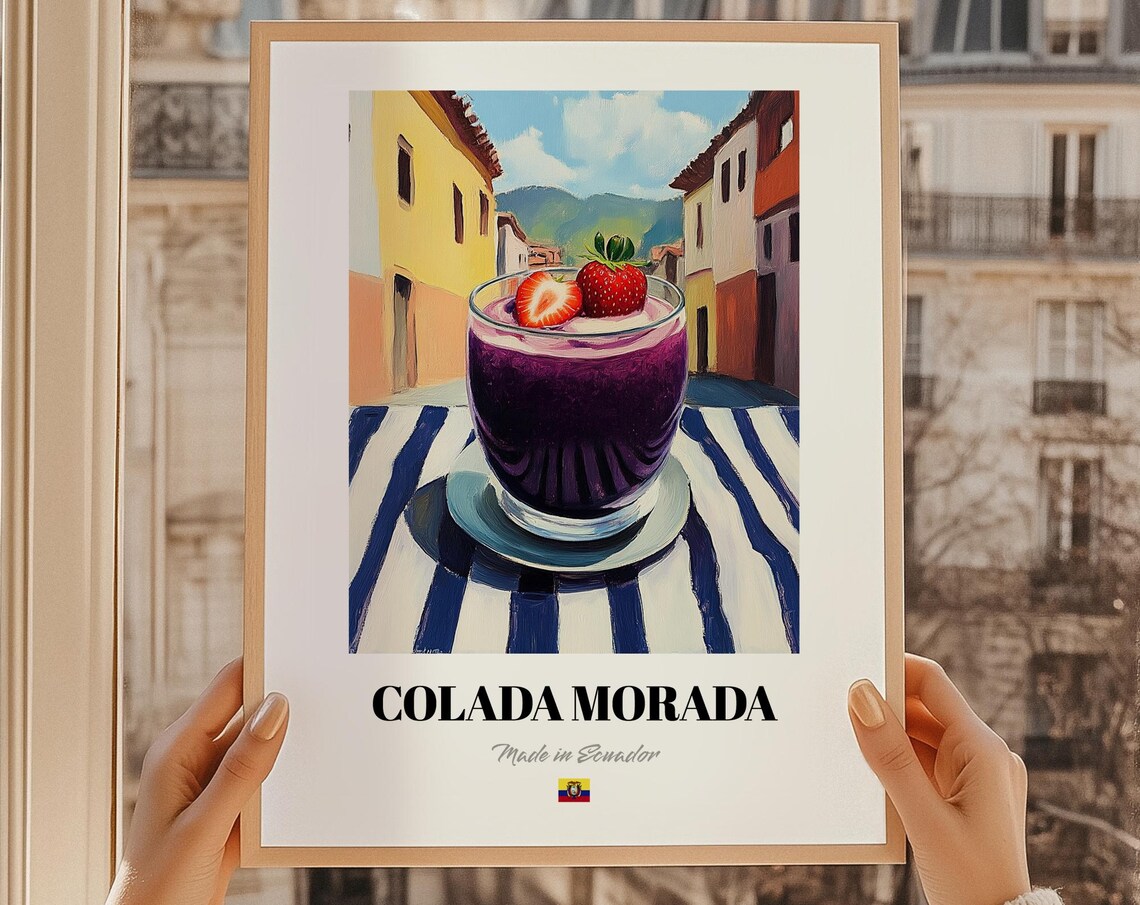 Colada Morada Ecuadorian Beverage Art Print