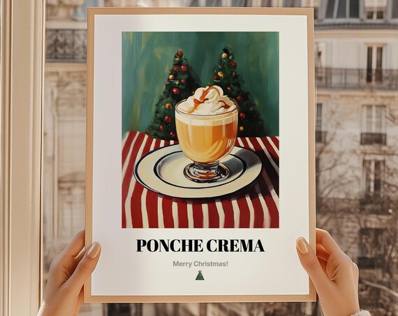 Ponche Crema Venezuelan Christmas Cream Liqueur Holiday Poster