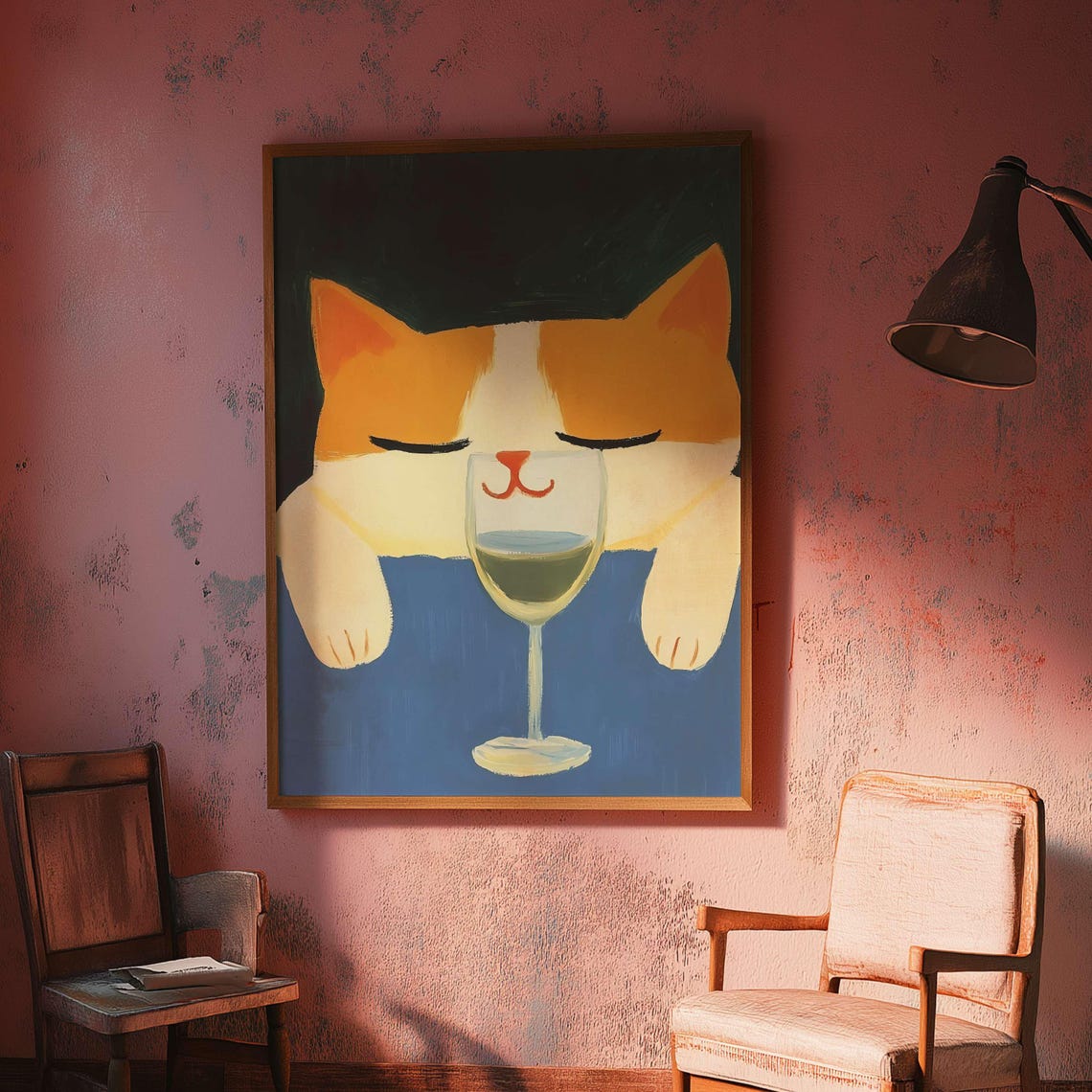 Cat Poster, Matisse Inspired Retro Kitchen Decor - Image 3