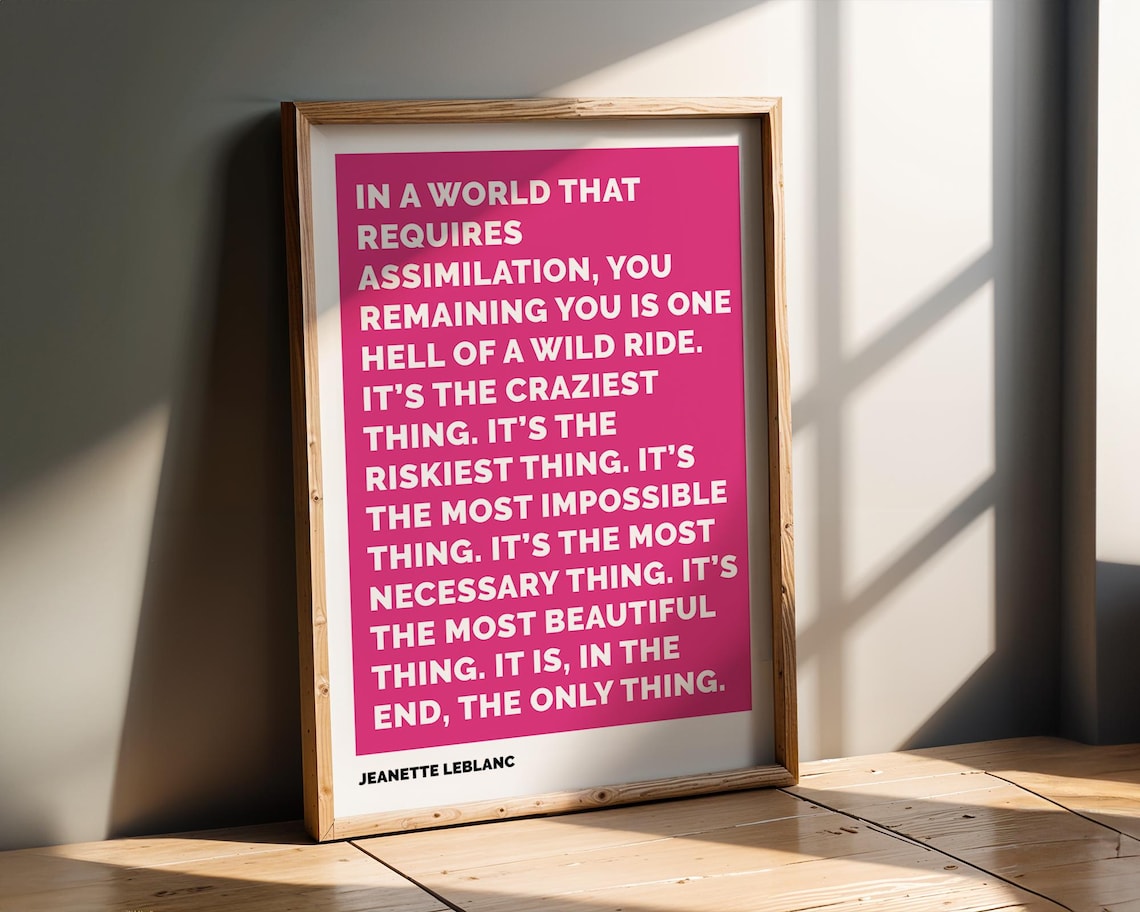 Female Empowerment Feminist Affirmation Art Print