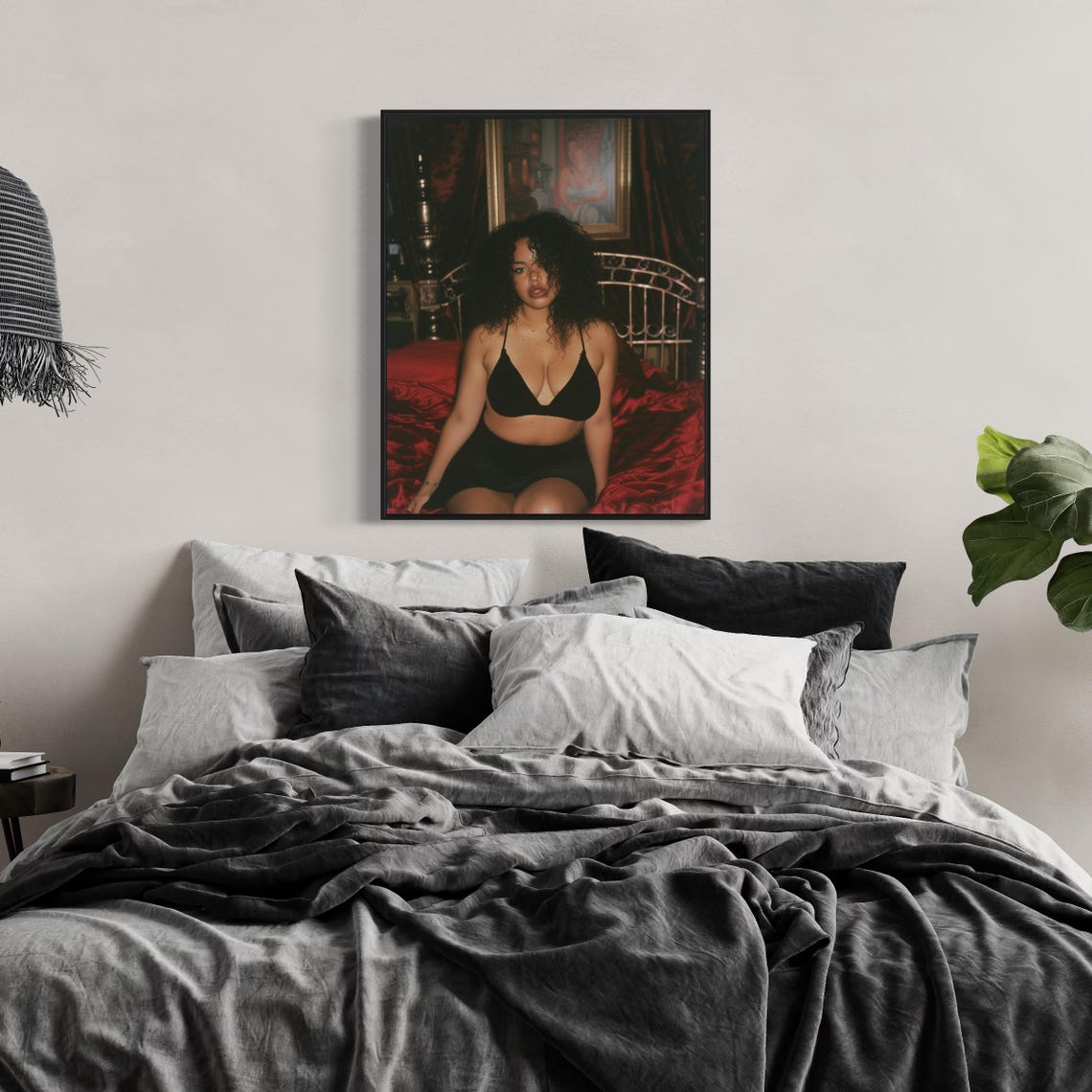 Boudoir Art Print Black Woman Portrait Sensual Bedroom Wall Art Feminine Intimate Photography Curvy Woman Art - Image 7