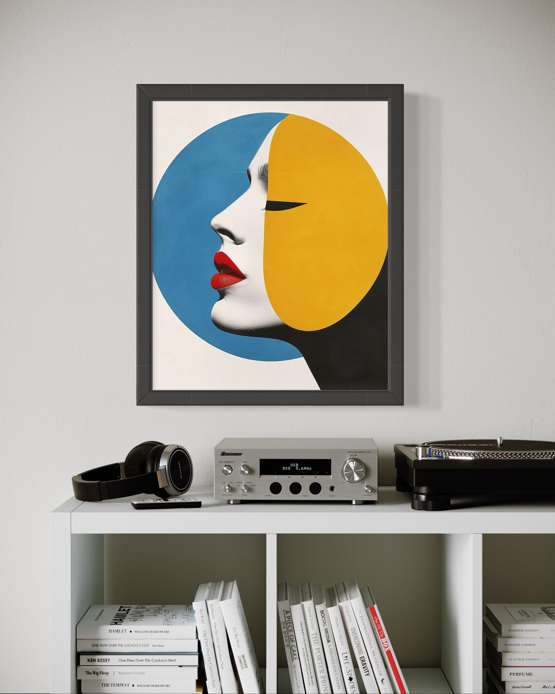 Minimalist Abstract Face, Bold Modern Artwork - Image 2