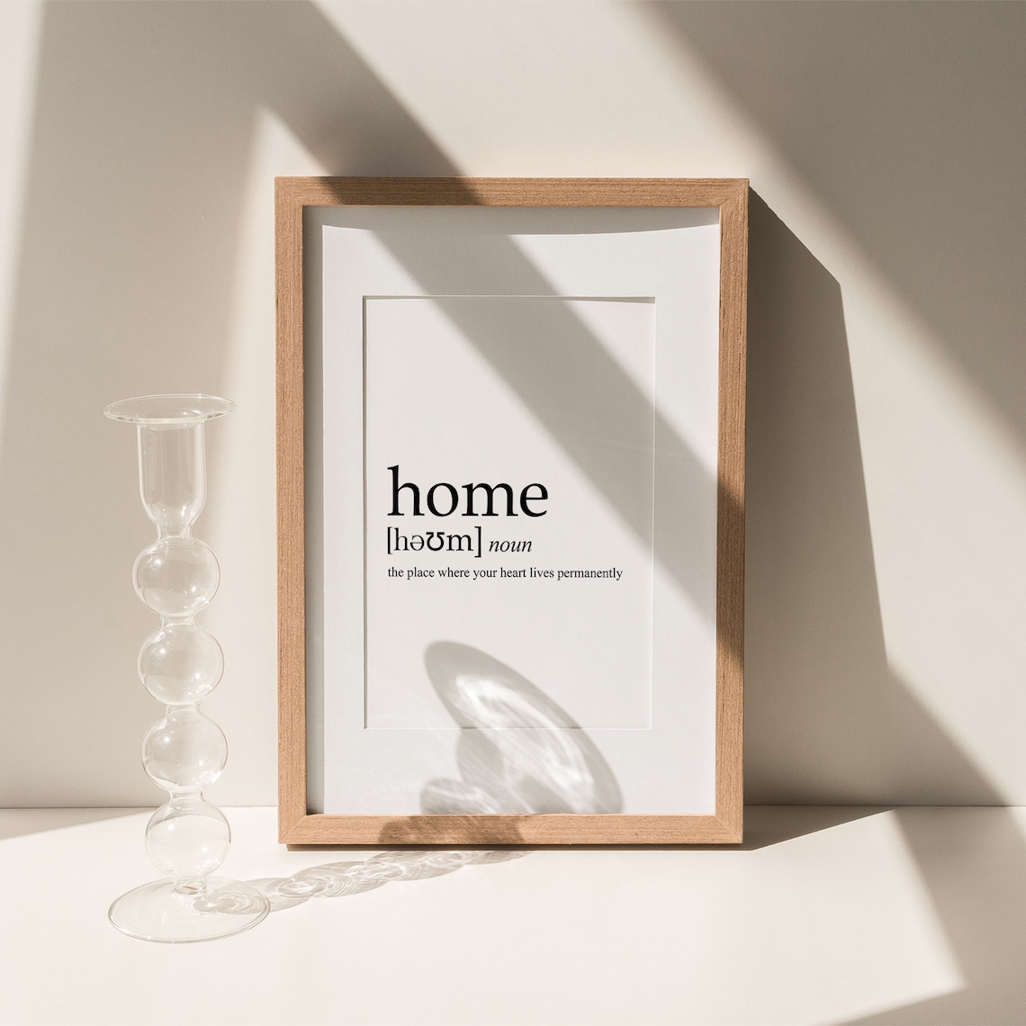 Home Definition Heartfelt Dictionary Meaning Family Gift Art Poster - Image 2