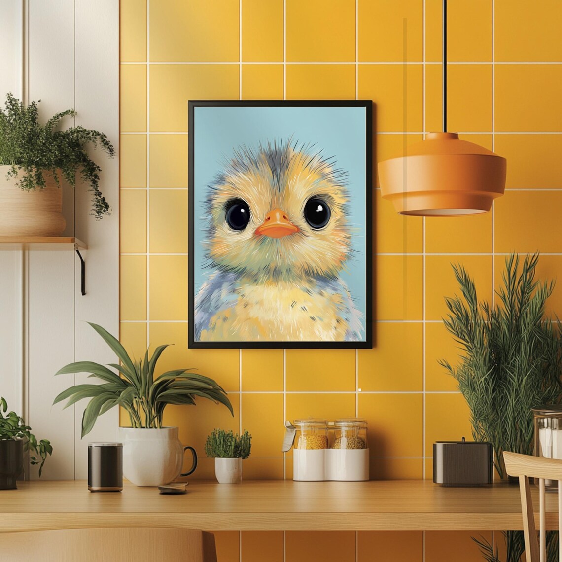Chick Easter Gift, Easter Bunny Poster - Image 3