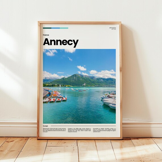 Annecy Poster Print Photo Wall Art France Travel Gift