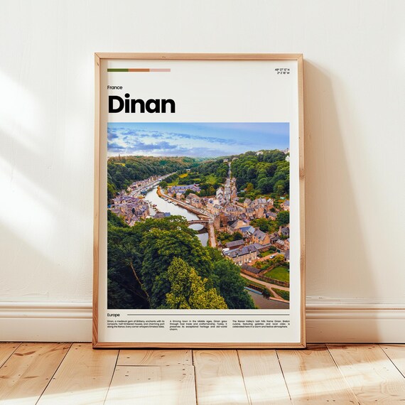Dinan Poster Print Photo Wall Art France Travel Gift