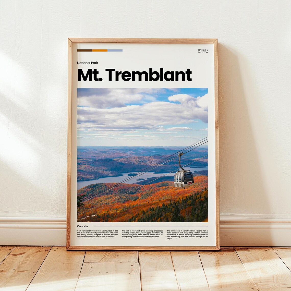 Mont Tremblant Poster Print Photo National Park Canada Travel Gift