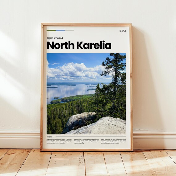 North Karelia Poster Print Photo Finland Wall Art Travel Gift