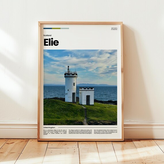 Elie Poster Print Photo Wall Art Scotland Travel Gift