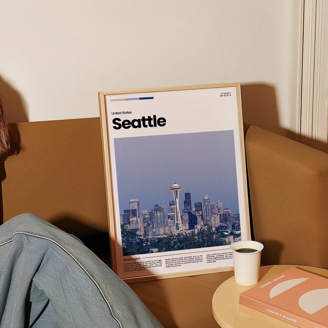 Seattle Washington Space Needle Skyline Twilight Cityscape Poster - Image 4