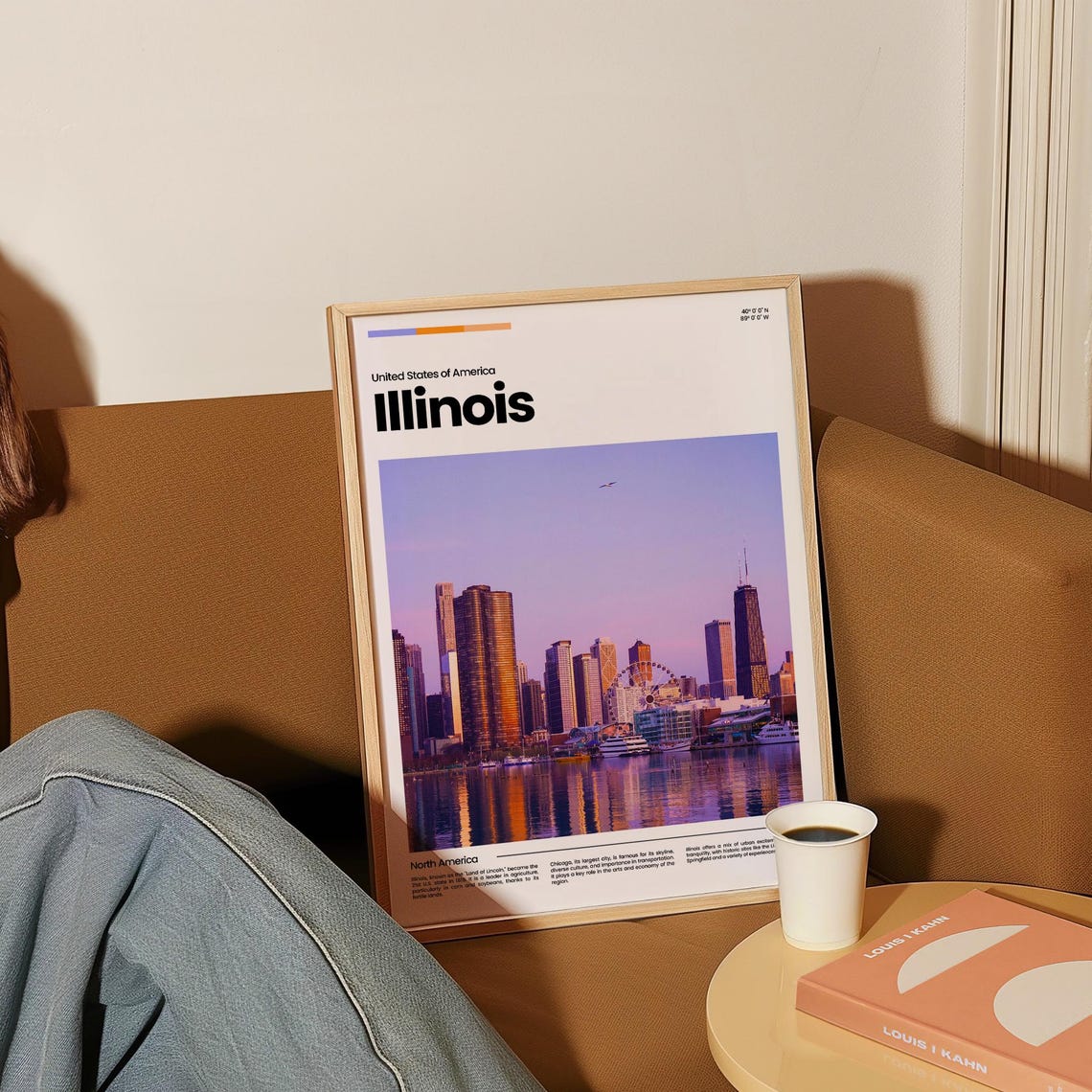 Illinois Travel Poster Illinois Poster Illinois Photo Poster Illinois Art Print Illinois Art Usa Poster Usa Travel Poster Travel Gift - Image 4