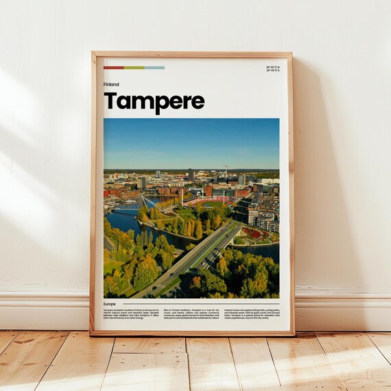 Tampere Poster Print Photo Wall Art Finland Travel Gift
