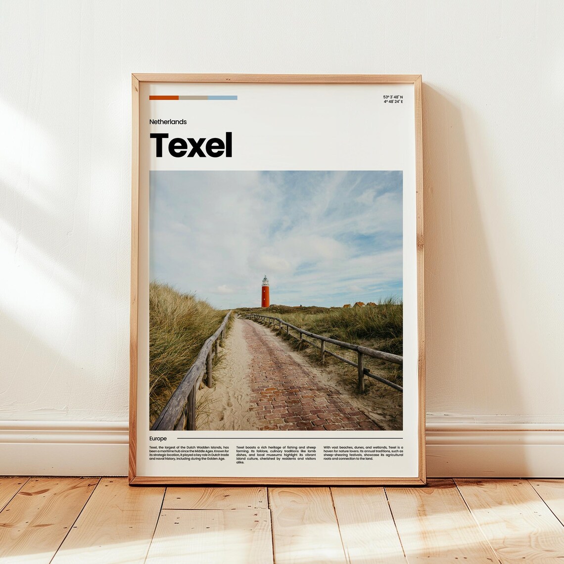 Texel Poster Print Photo Wall Art Netherlands Travel Gift