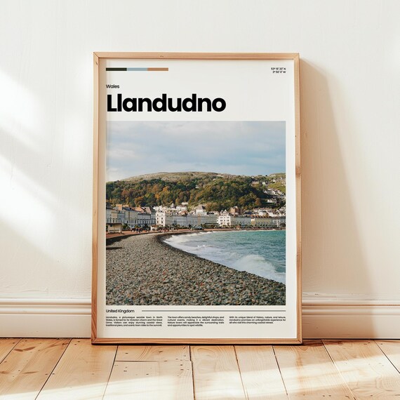 Llandudno Poster Print Photo Wales Travel Gift