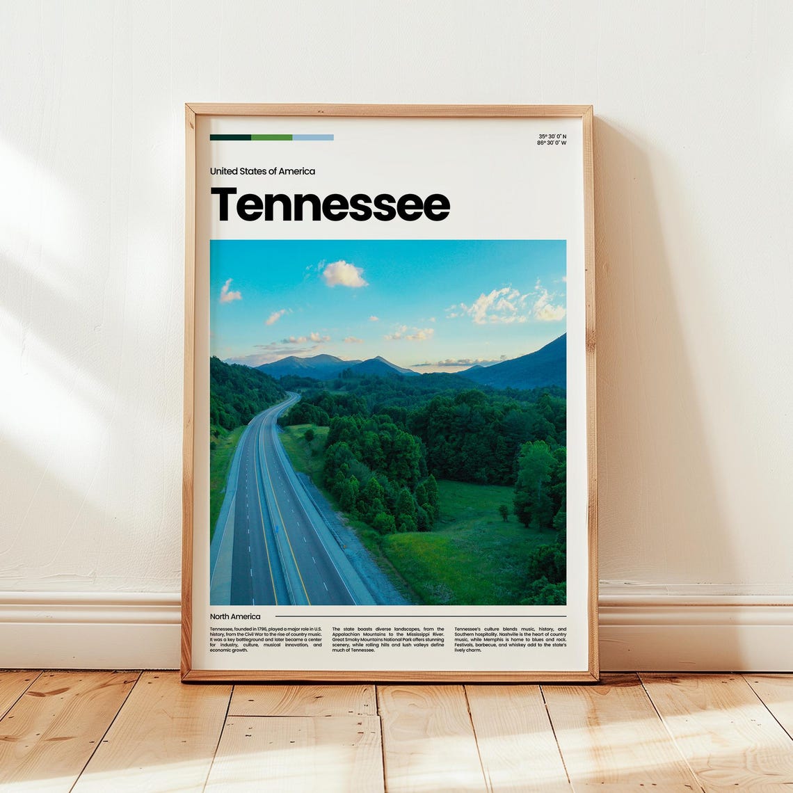 Tennessee Poster Print Photo United States Travel Gift