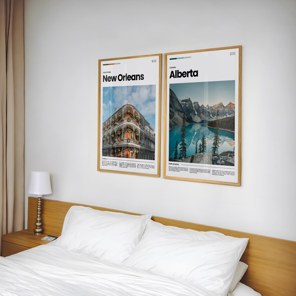 Alberta Moraine Lake Rocky Mountain Turquoise Lake Travel Poster - Image 2