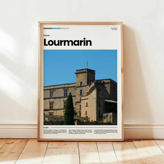 Lourmarin Poster Print Photo Wall Art France Travel Gift