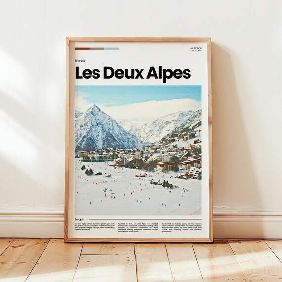 Les Deux Alpes Poster Print Photo France Travel Gift