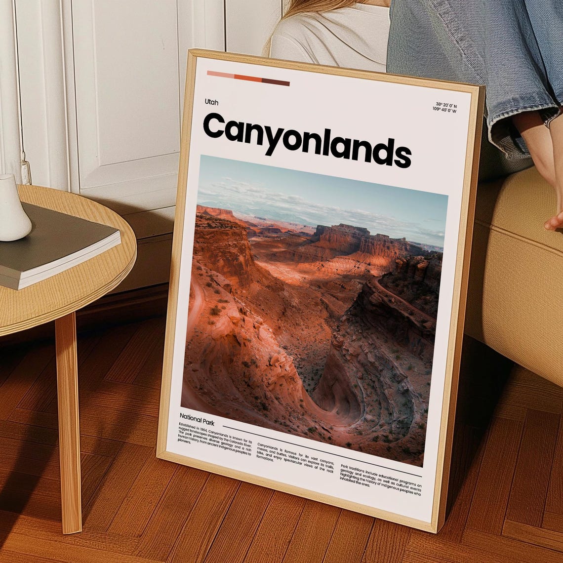Canyonlands Travel Poster Canyonlands Poster Canyonlands Photo Canyonlands Art Print Canyonlands National Park Usa Poster Travel Gift - Image 3