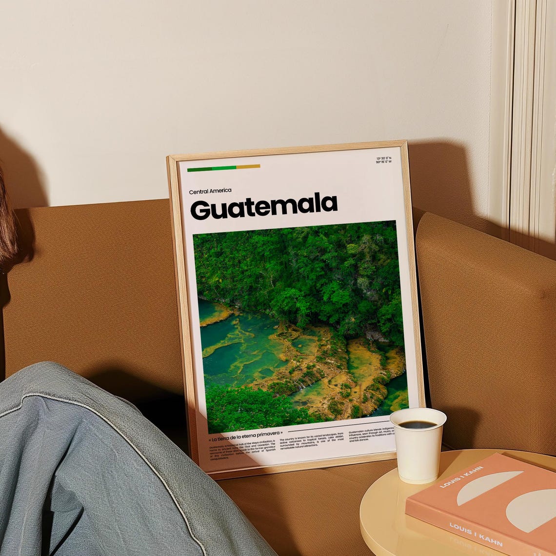 Guatemala Turquoise Jungle Pools Rainforest Central America Poster - Image 4