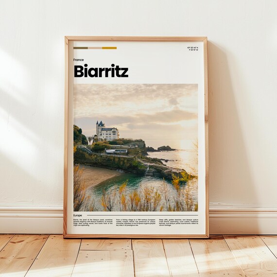 Biarritz Poster Print Photo Wall Art France Travel Gift