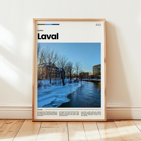 Laval Poster Print Photo Wall Art Canada Travel Gift