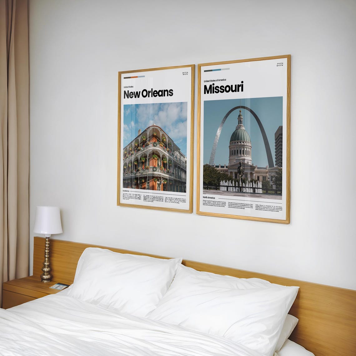 Missouri St Louis Gateway Arch Old Courthouse Landmark Poster - Image 2