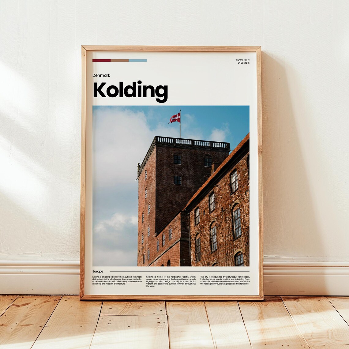 Kolding Poster Print Photo Wall Art Denmark Travel Gift