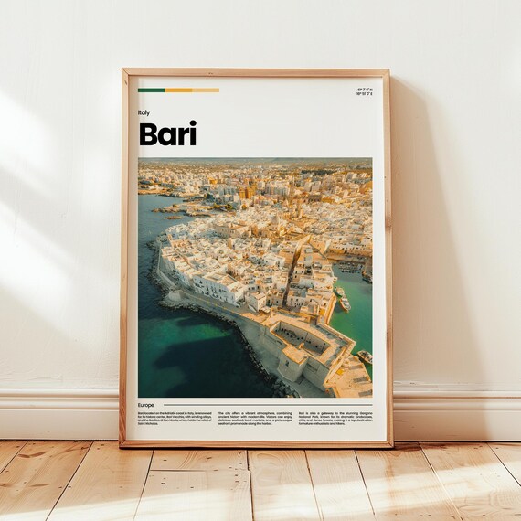 Bari Poster Print Photo Wall Art Italy Travel Gift
