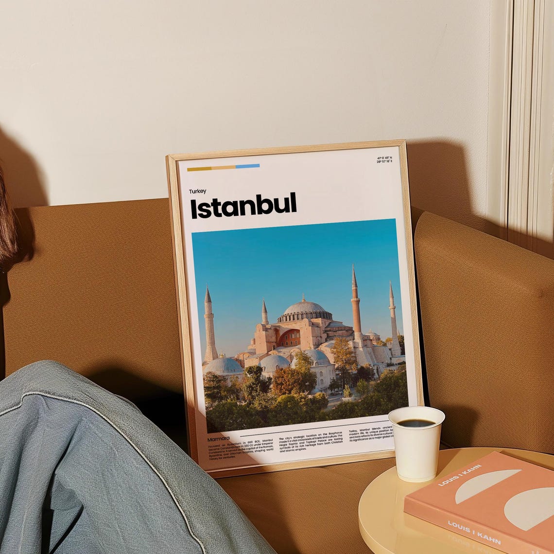 Istanbul Hagia Sophia Blue Sky Turkey Landmark Travel Poster - Image 4