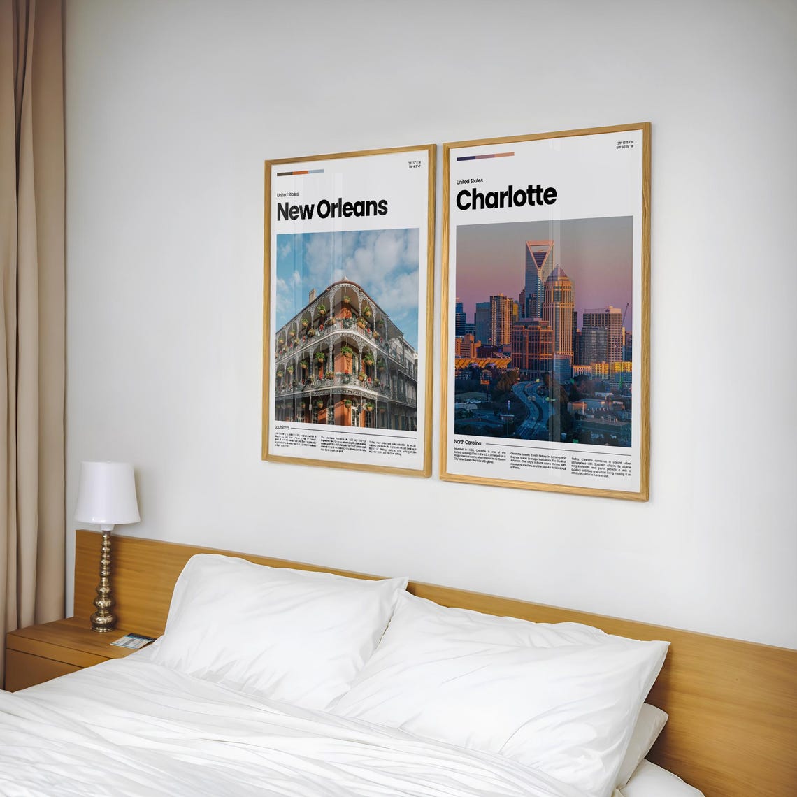 Charlotte Travel Poster Charlotte Poster Charlotte Photo Poster Charlotte Art Print Usa Poster Usa Travel Poster Travel Gift - Image 2