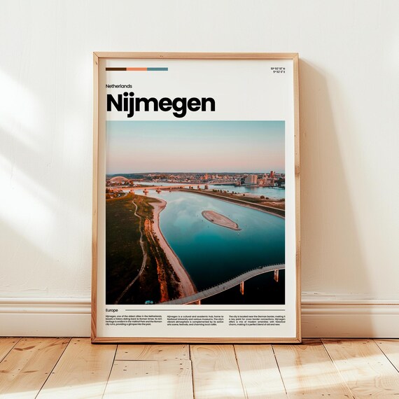 Nijmegen Poster Print Photo Wall Art Netherlands Travel Gift