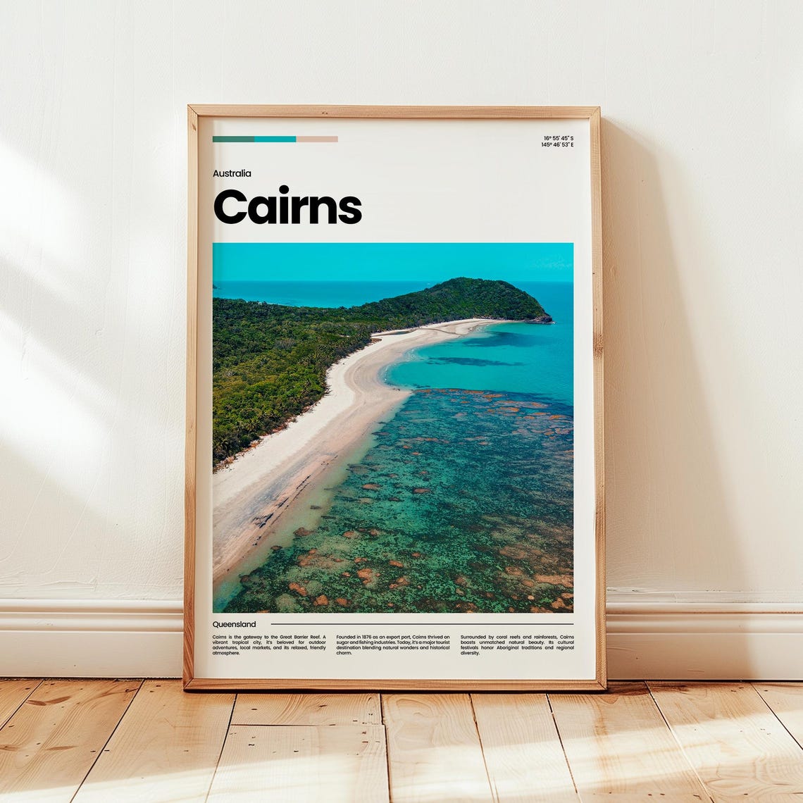 Cairns Travel Poster, Australia Gift