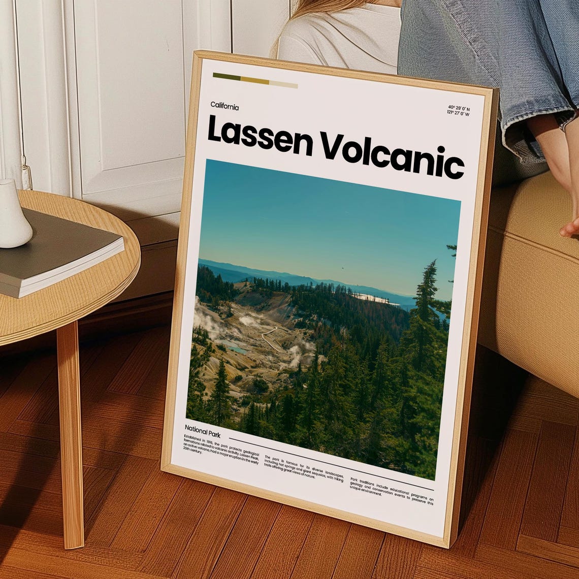 Lassen Volcanic National Park California Geothermal Steam Vents Poster - Image 3