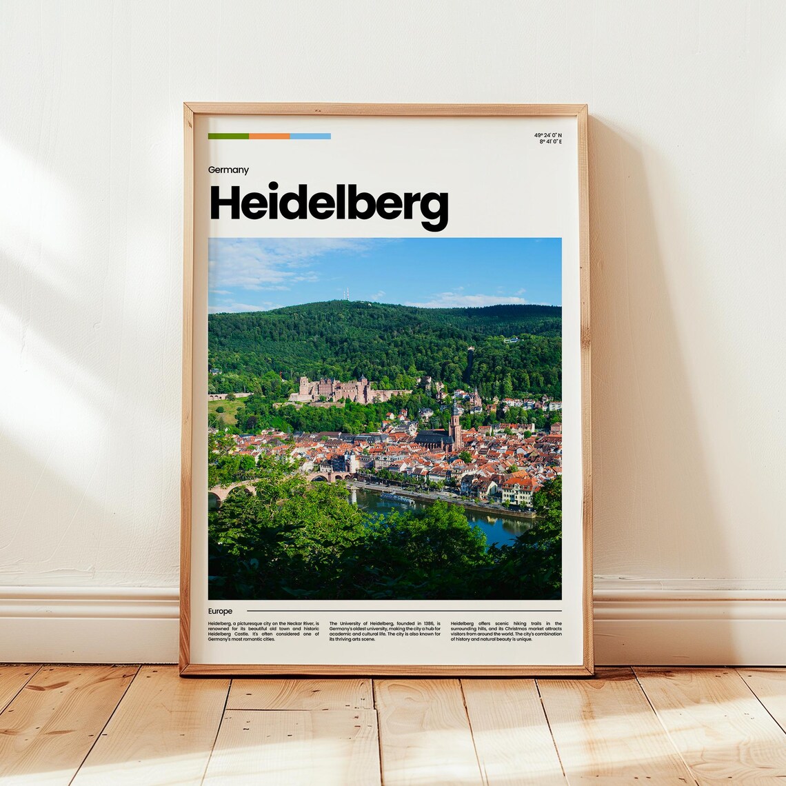 Heidelberg Poster Print Photo Wall Art Germany Travel Gift