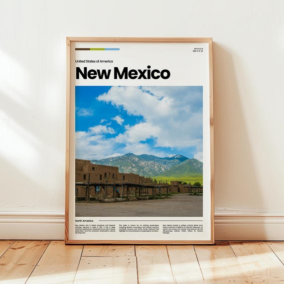 New Mexico Poster Print Photo United States Travel Gift