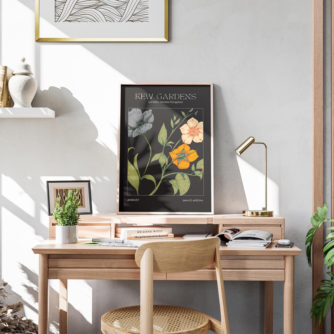 Kew Gardens London Botanical Illustration Vintage Flower Poster - Image 4