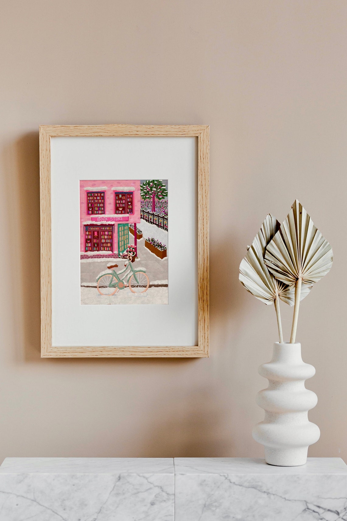 Snowy Book Shop Christmas Poster, Bookworm Gift - Image 7