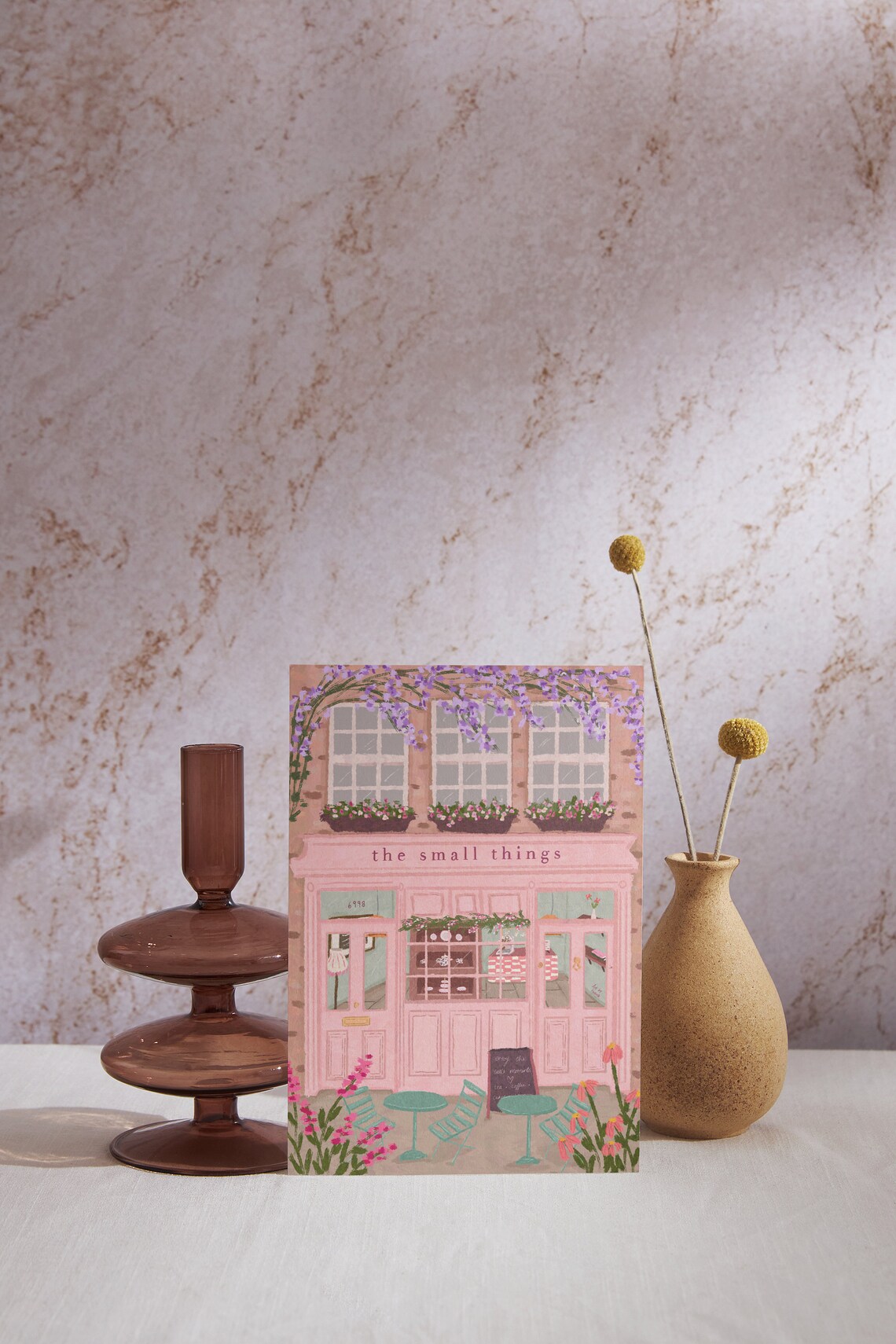 The Small Things Cafe Card, Birthday Greeting Card - Image 4