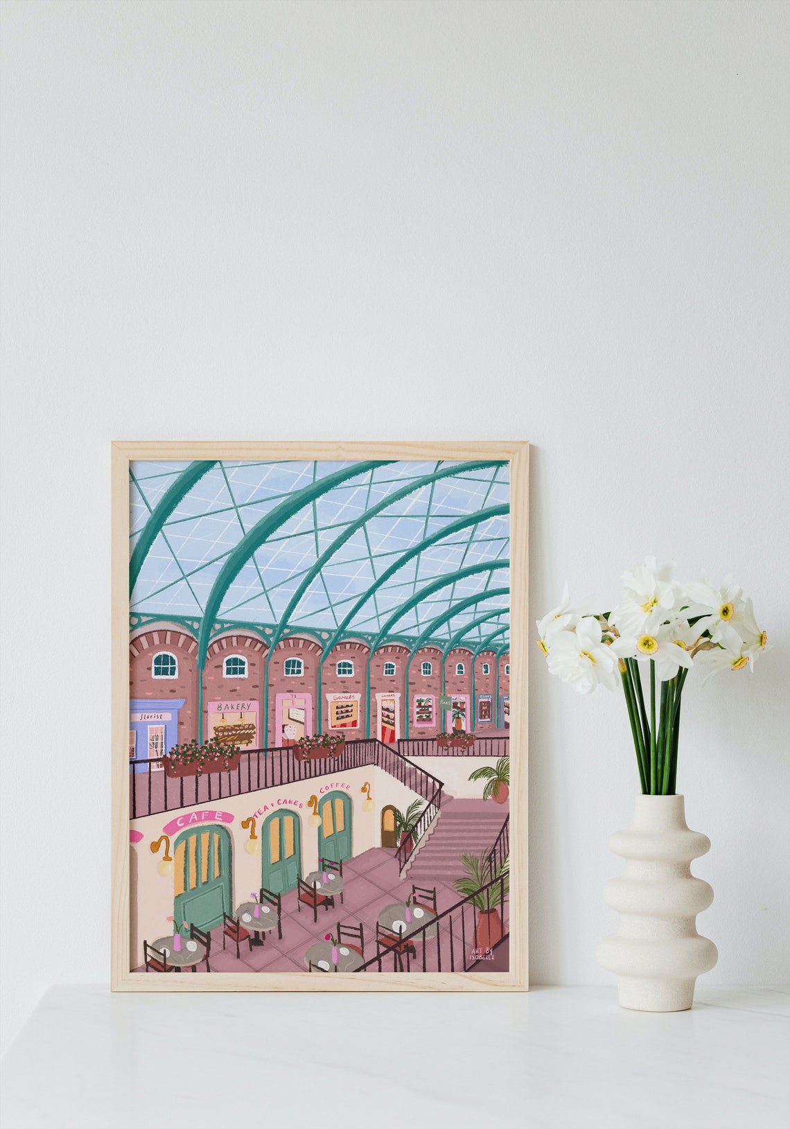 Covent Garden Art Print, London Travel Poster - Image 3