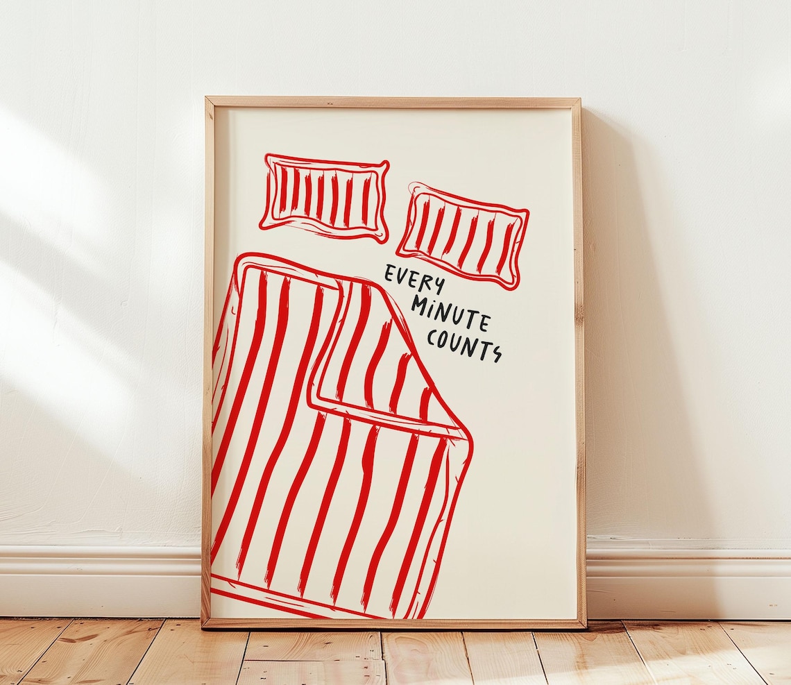 Every Minute Counts Typography Art Print