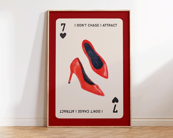 I Dont Chase Attract Empowerment Poster Feminist Wall Art Hot Girls Print Preppy Girl Boss Decor Retro Apartment Office