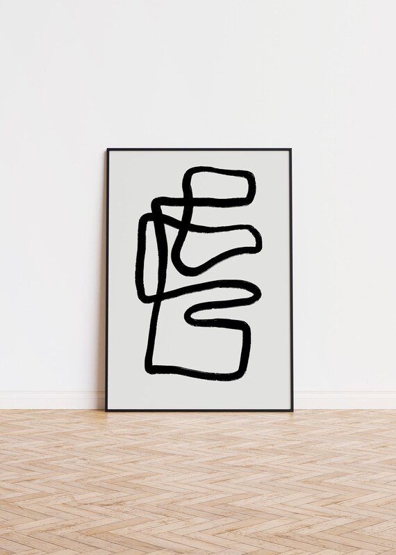 Abstract Lines Poster Wall Art Printed